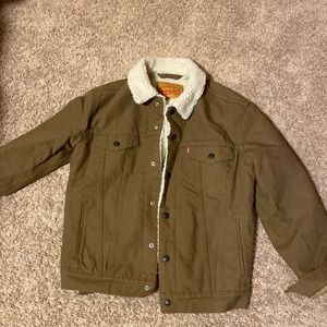 canvas type lll sherpa trucker jacket